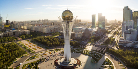 The Capital city is Astana. It is a modern planned city like Brasilia housing the central seat of Government. It represents the new ambitious forward thinking plans the country has and has many new futuristic buildings.