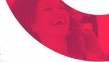 BAM Agency TikTok logo on the left with two smiling people, embodying an awareness drive, set against a red and blue abstract background on the right. BAM Agency